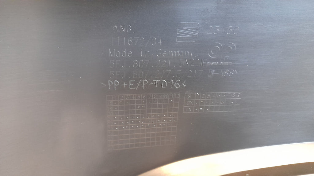 Original Frontstoßstange Stoßstange Vorne SEAT TARRACO I7F URANOGREY