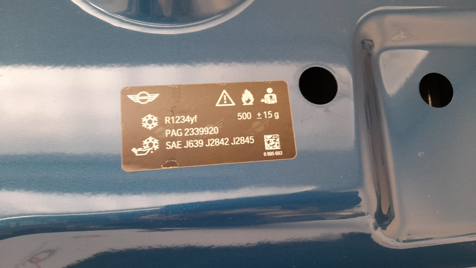 Mini F60 Countryman S Frontklappe Motorhaube Hood island-blue metallic 962697