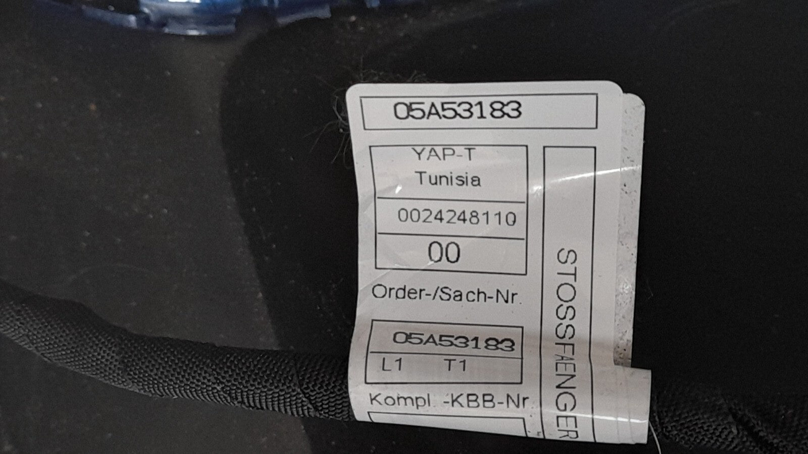 BMW i20 Sport 9491667 stossfänger hinten Phytonic blau WC1M bumper PDC