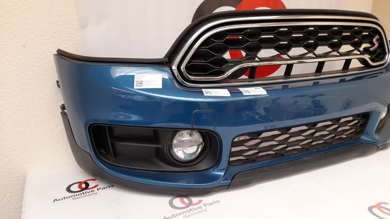 Mini Countryman F60 Stoßfänger Sport vorne island blue matallic, Stoßstange