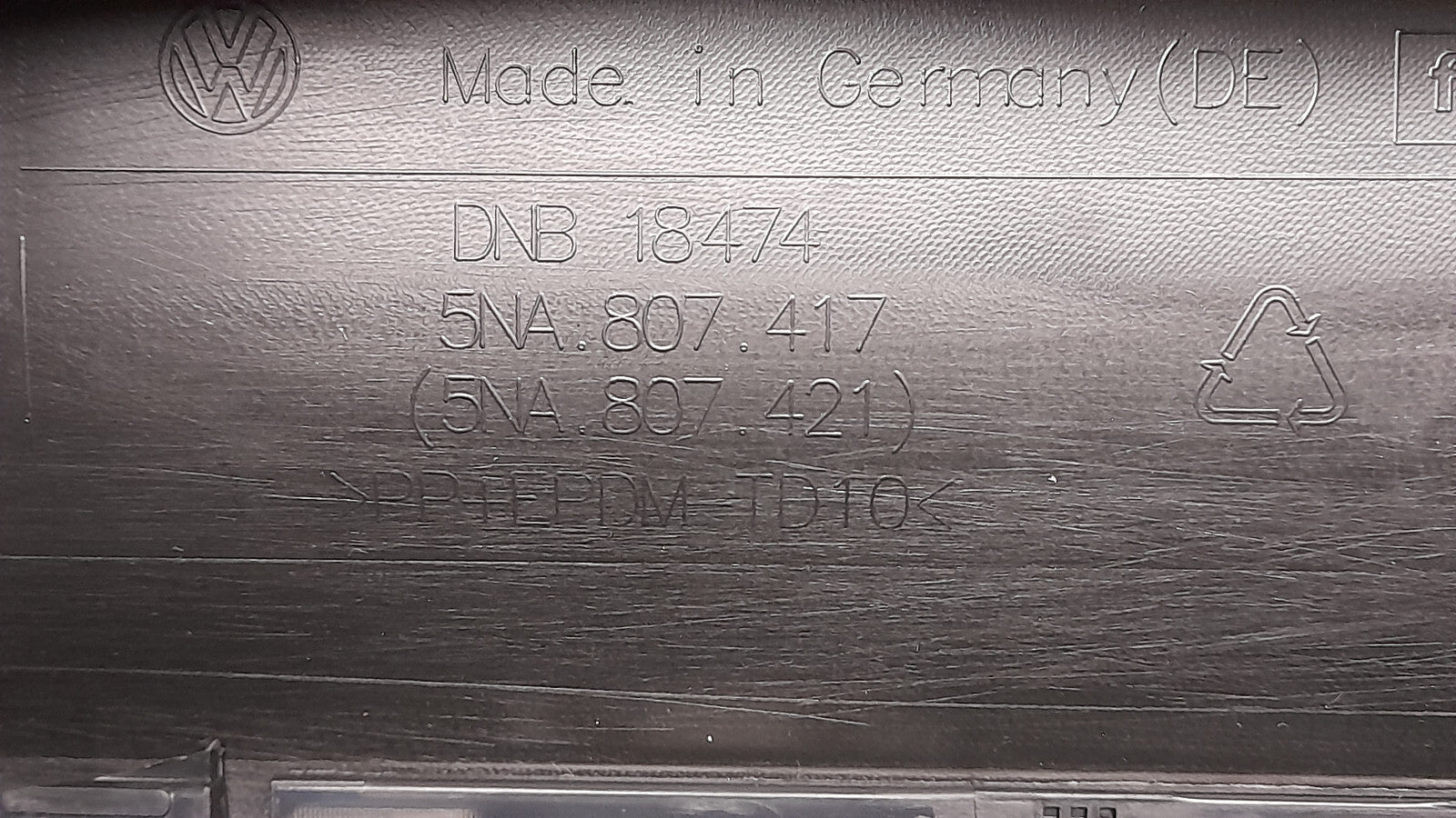 Original VW TIGUAN 2  Stoßstange hinten Heckstoßstange AX1 A7W DEEPBLACK 6PDC
