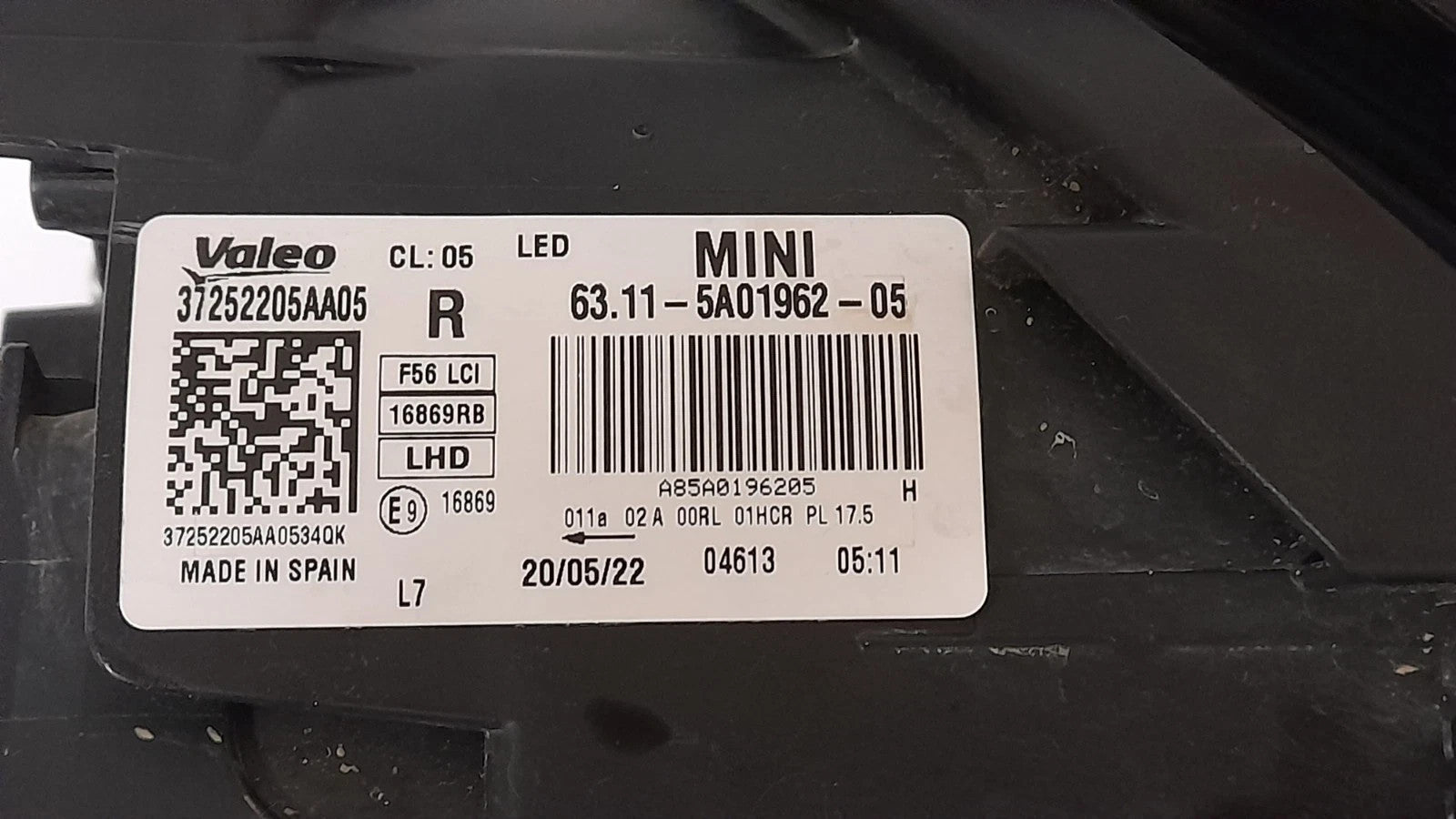 Mini COOPER  F54 F56 F55 F57 Frontscheinwerfer LED Links Rechts 5A01961 5A01962
