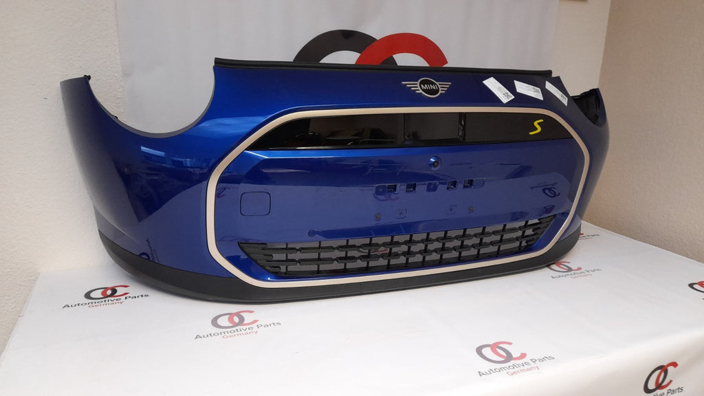 Mini Cooper J01 Cooper SE Stoßfänger vorne bumper Blazing blue PDC ACC Front Kam