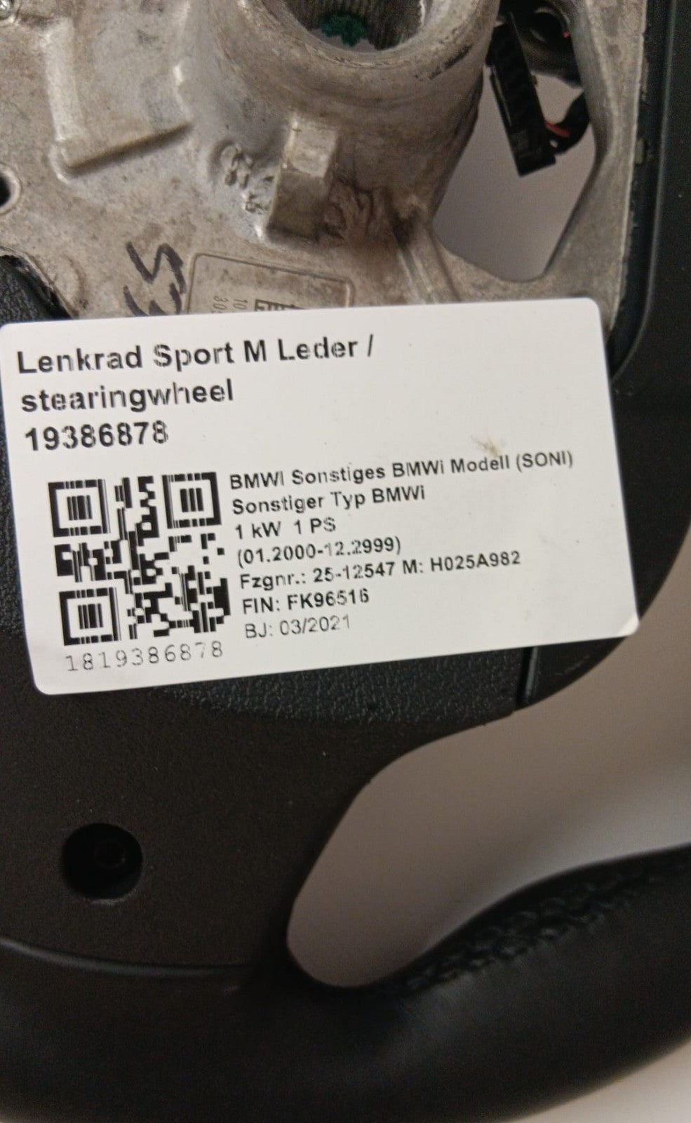BMW 3 G20 G21 4' G22 G23 G26 i4 G26 M Sport Leder Lenkrad 8746689 steering wheel
