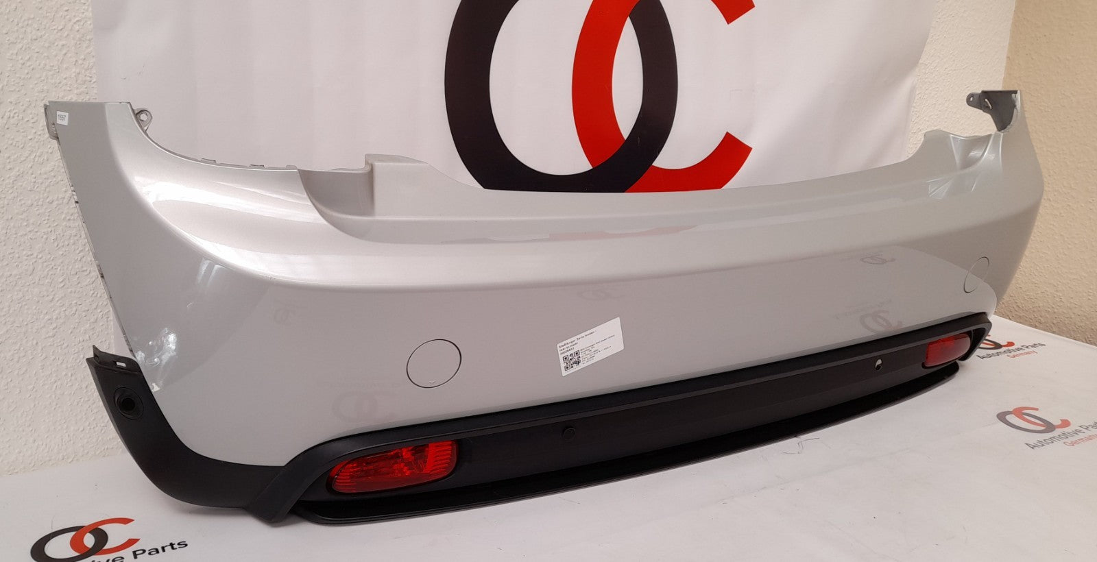 Mini Cooper SE F56 Stoßfänger PDC rear bumper white-silver metallic 7380009