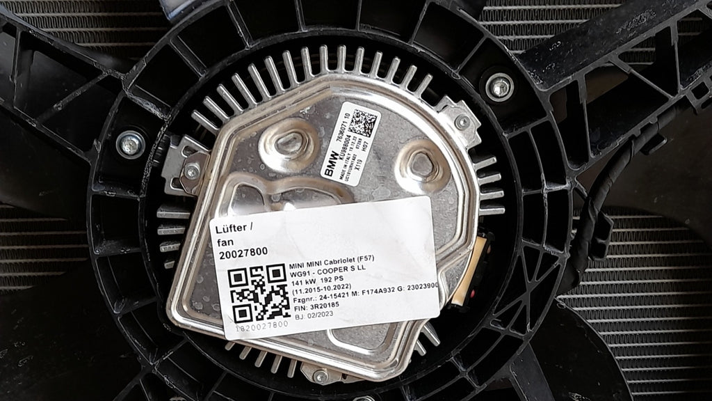 Original Mini Cabriolet F57 Kühlerpaket Kühlerlüfter fan cooler wasserkühler
