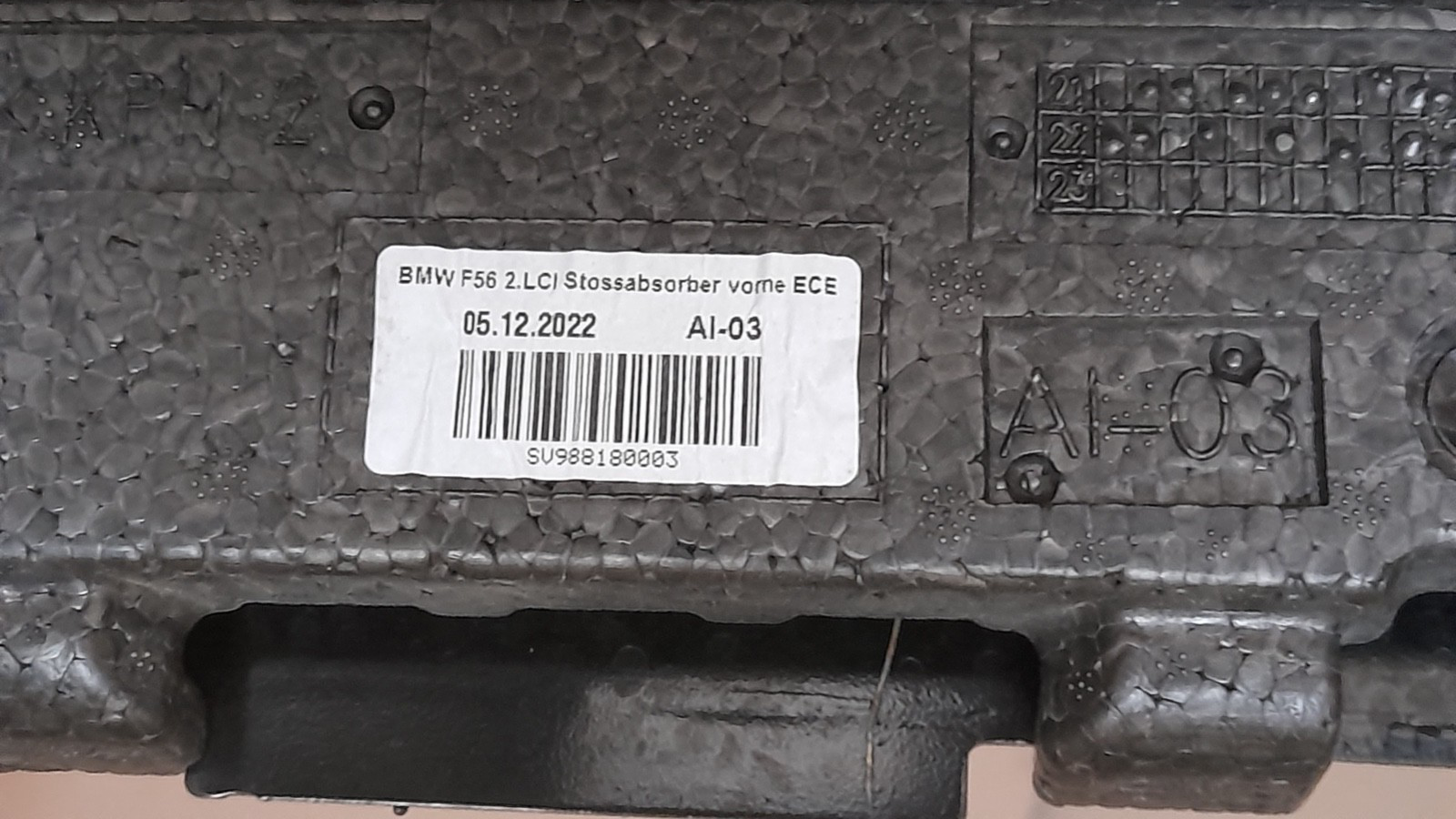 Original BMW MINI Cabriolet F57 Vorderwand Träger  vorne front panel frontträger