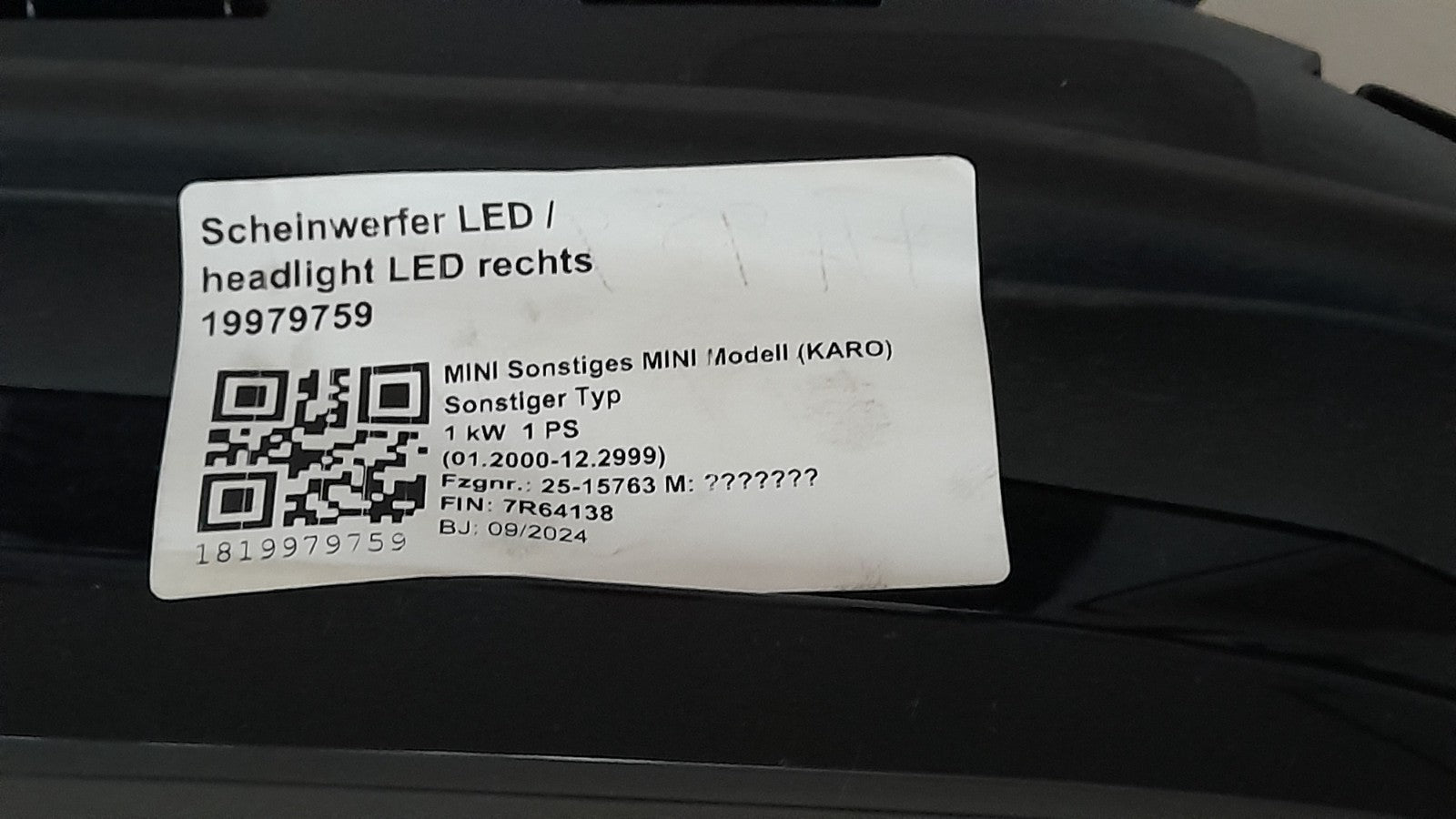 Mini Countryman U25 Scheinwerfer links rechts LED, head light left right 5B500A1