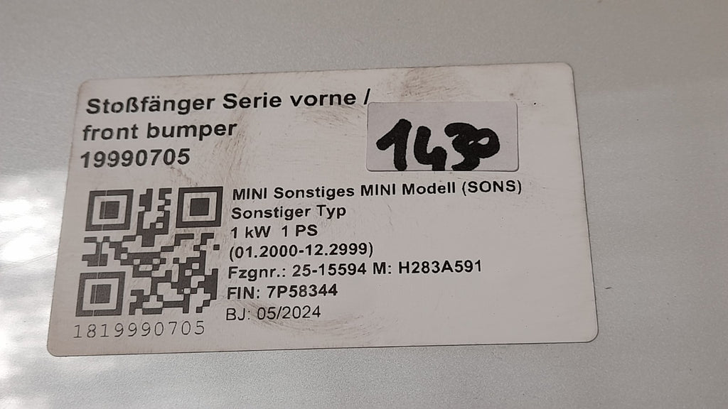 MINI Countryman C U25 Stoßstange Stoßfänger vorne PDC SMOKEY GREEN Trim cover