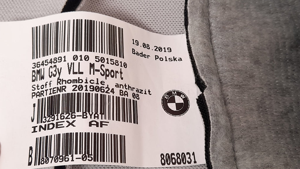 Original BMW  G31 M SPORT G3y 8070961  Sportsitz Lehne Alcantara Links Anthrazit