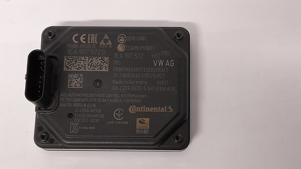 Original VW ID.4 Frontradarsteuergerät Abstandsregelung Radarsensor 1EA907572G