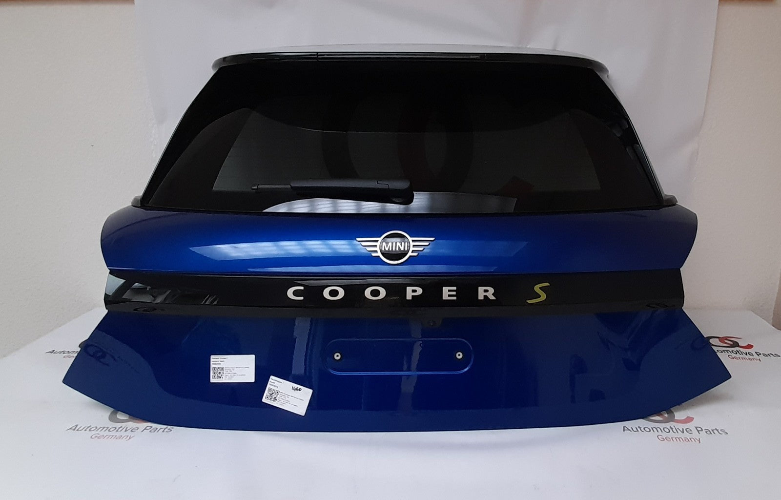 Orig. Mini Cooper SE J01 Hecklappe Trunk lid Hinten Kamera Blazing blue 9648515