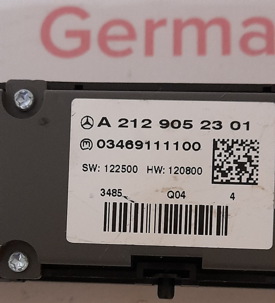 Original MERCEDES-BENZ E W212 A2129052301  SCHALTERBLOCK SWITCH BLOCK