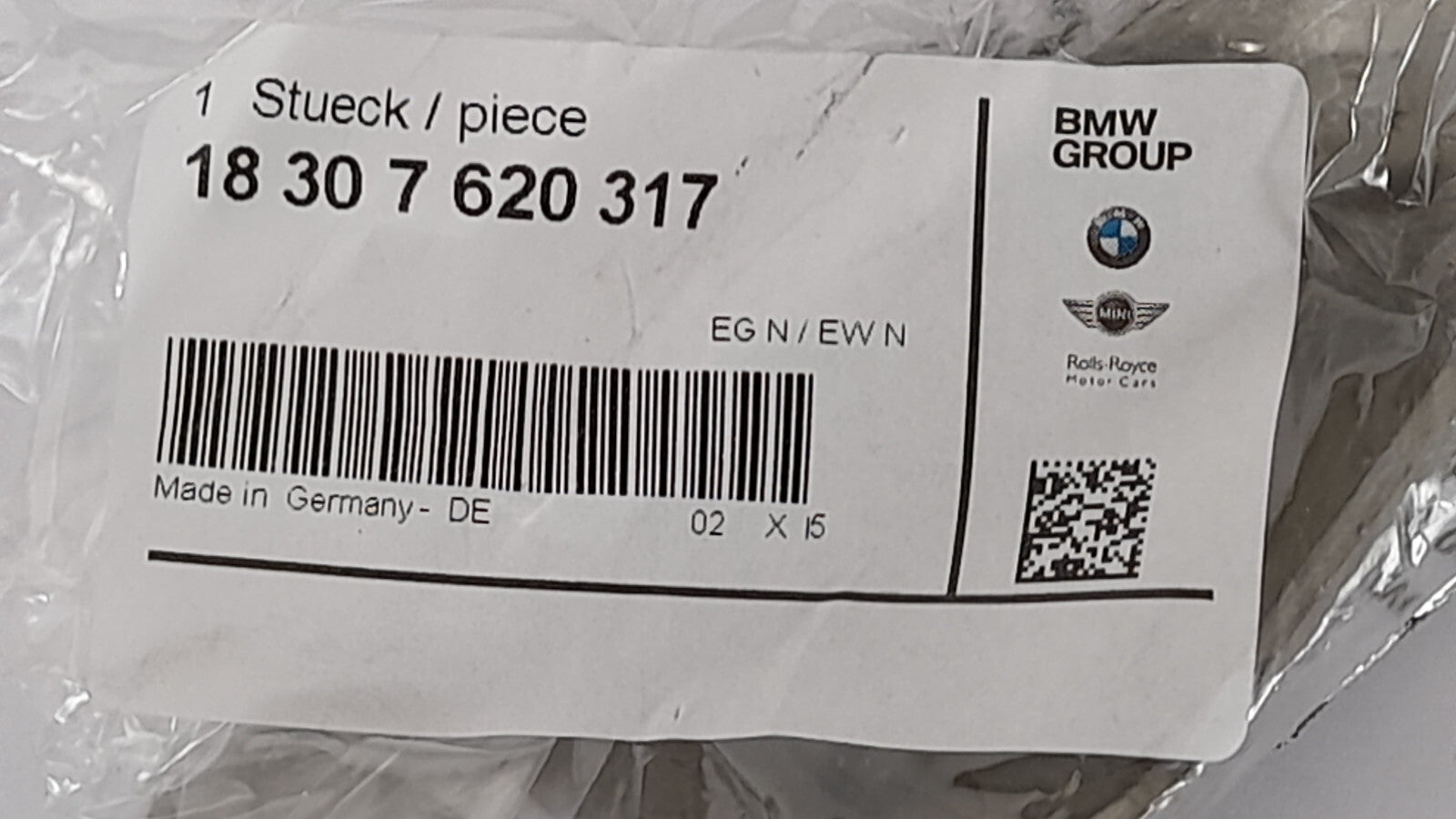 Original BMW Halter Nachschalldämpfer rechts 18307620317