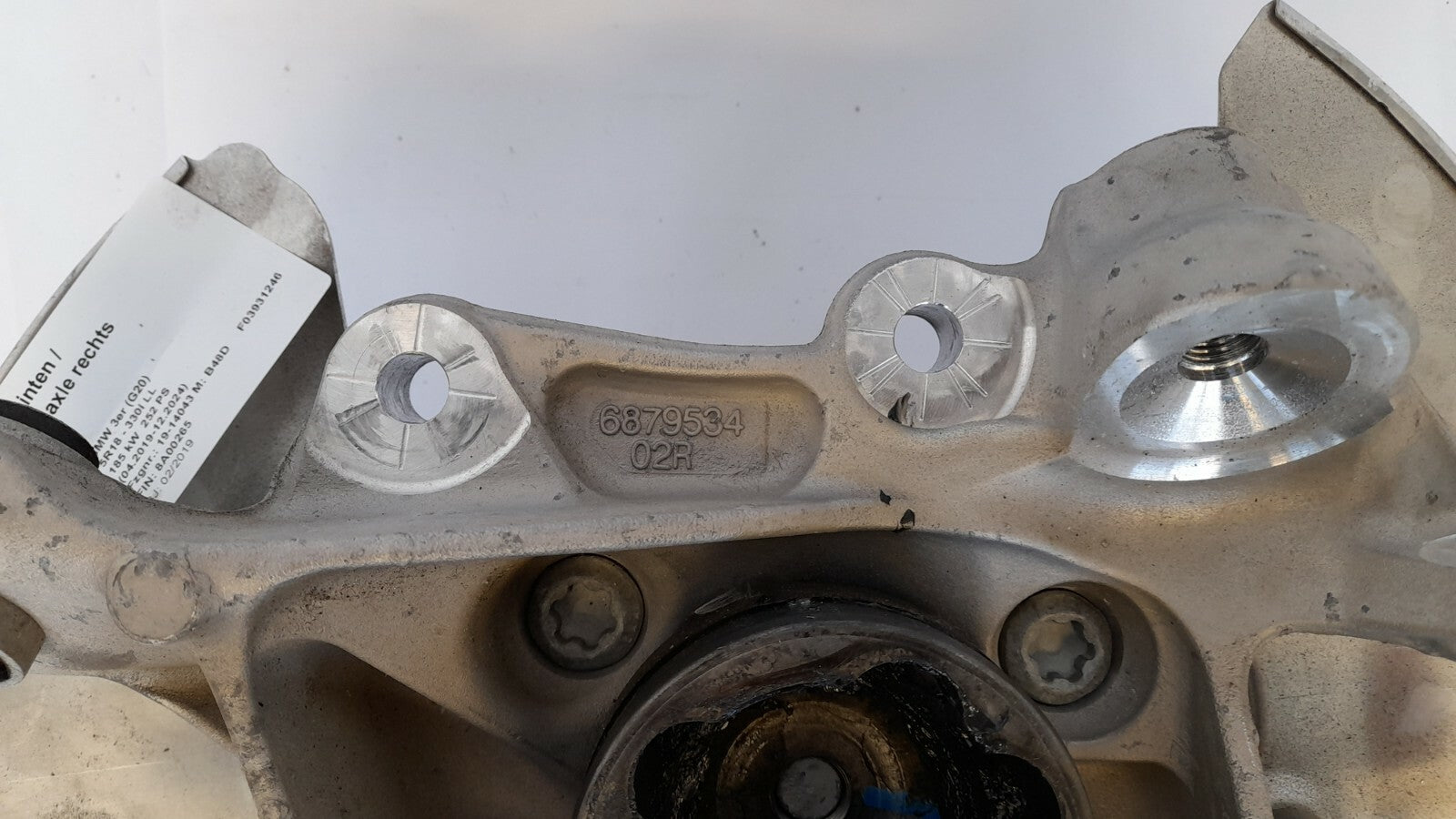 Original BMW 3er G20 Aufhängung Hinten Rechts mounting axle Schutzblech