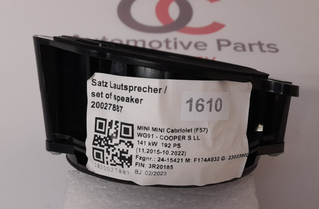 BMW F20 F54 F56 F57 F60  F90 G30 G31 Mitteltonlautsprecher Harman Kardon 9364956