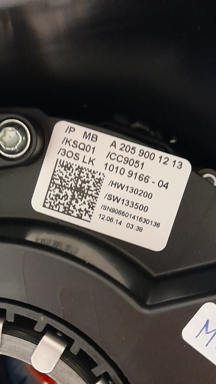 Mercedes W205 C Klasse Lenksteuergerät Lenkstockschalter Schleifring A2059001213