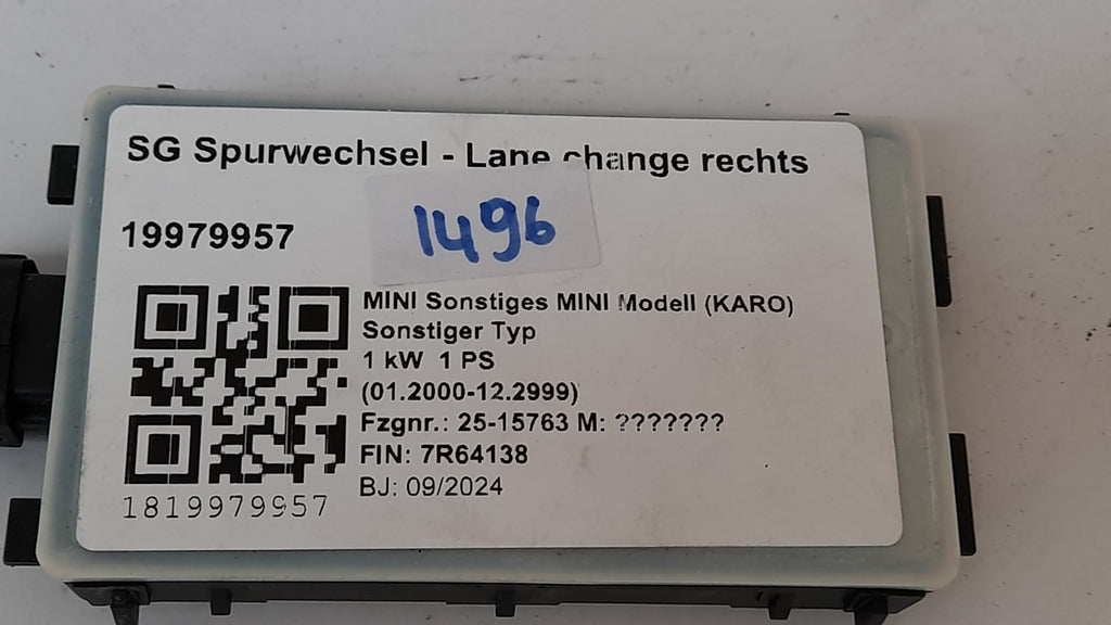 Original Radarsensor Nahbereich BMW Mini SG Spurwechsel Radar sensor 66325B551E5