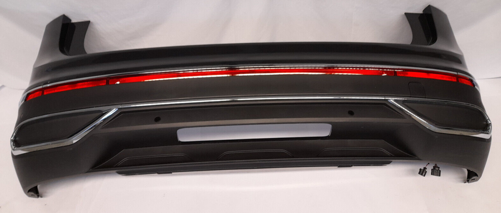 Original VW Tiguan AX1 Facelift Stoßstange Stoßfänger hinten Uranogrey 6 x PDC
