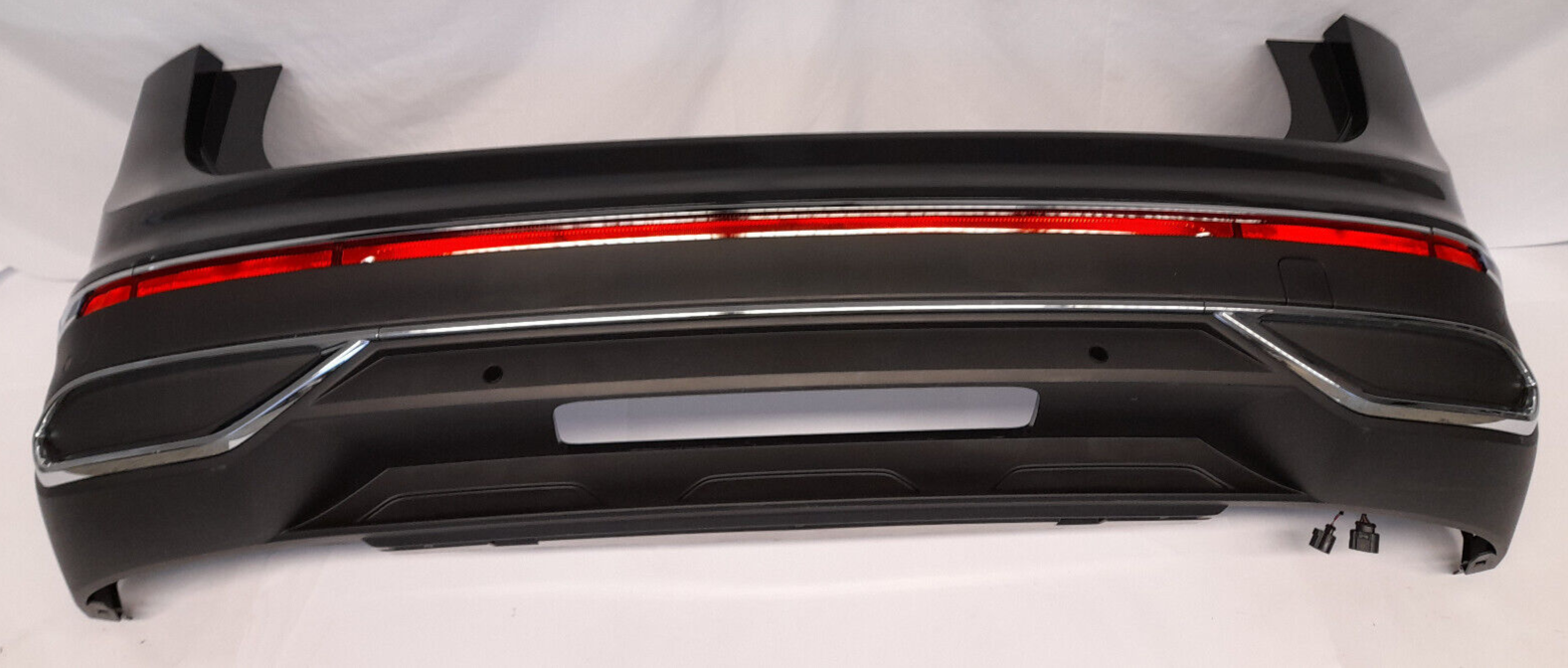 Original VW Tiguan AX1 Facelift Stoßstange Stoßfänger hinten Uranogrey 6 x PDC