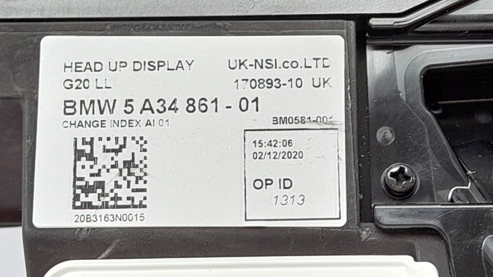 BMW G26 4er Grand Coupe  LL Head-Up Display 5A34861 [699]