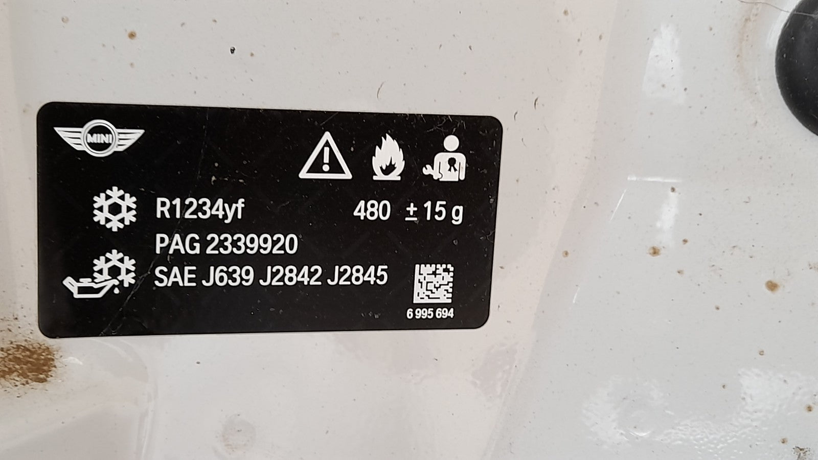 Mini Cabriolet Sport F57 Motorhaube Frontklappe Hood Nanuq White 8499869