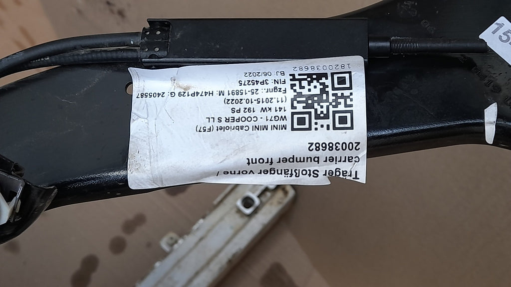 Original BMW Mini Cabriolet F57 Vorderwand Träger Stoßfänge vorne carrier bumper