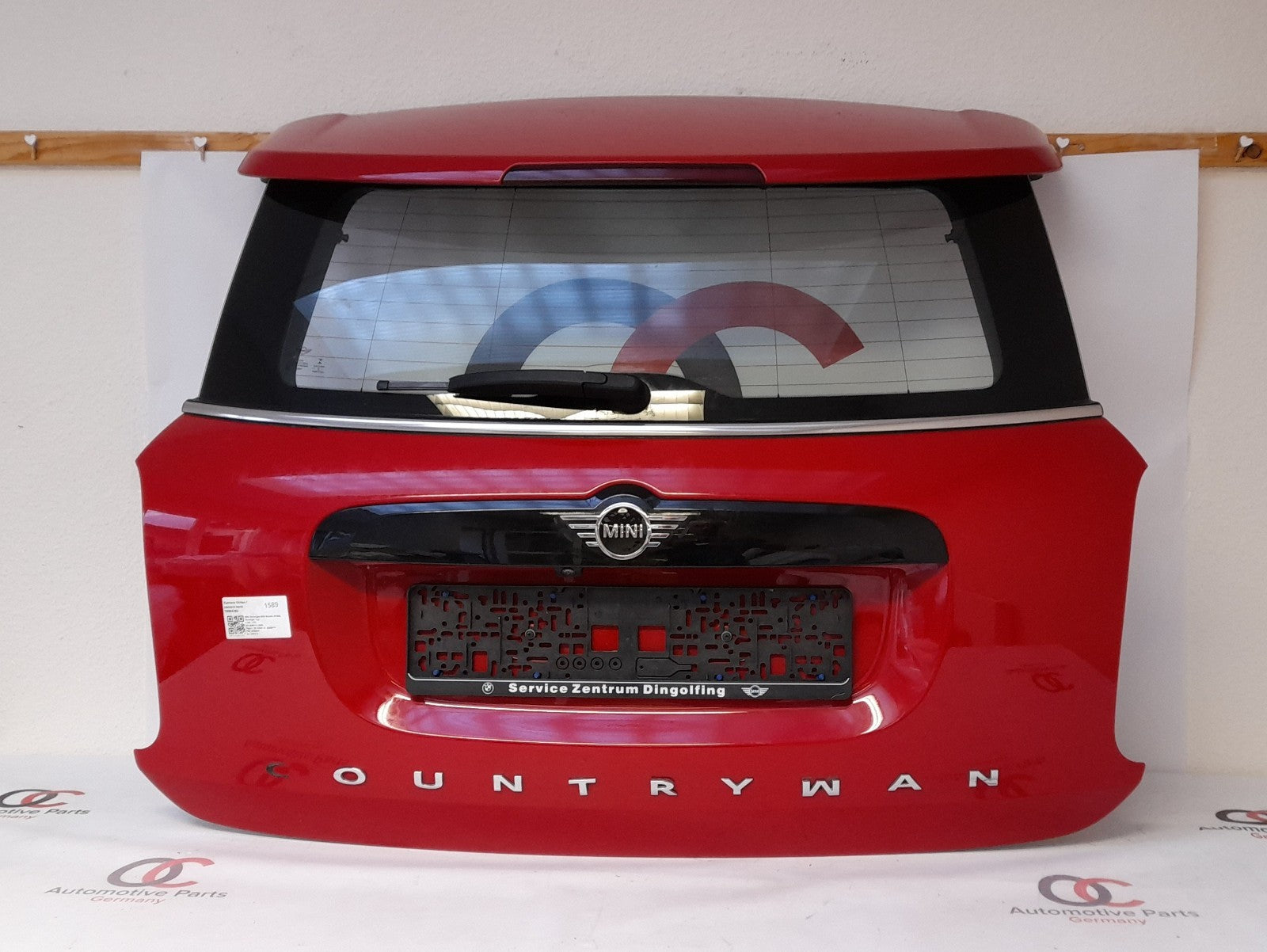 Mini F60 LCI Cooper S Countryman Heckklappe mit Kamera chili-red, 7389404 Trunk