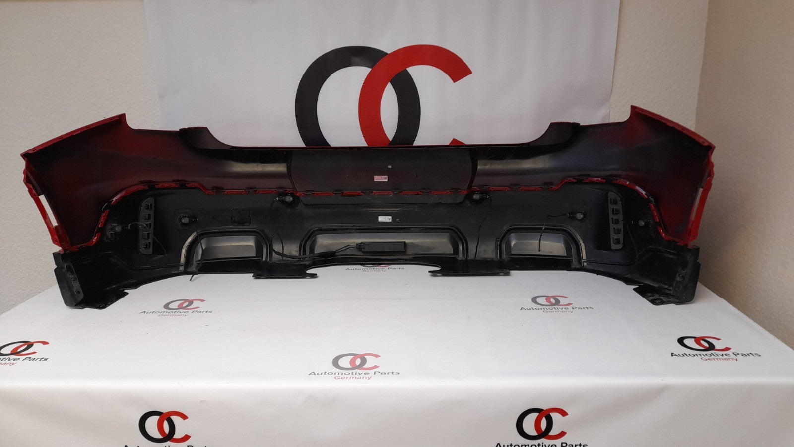 Original Mini Sport U25 Stoßfänger hinten Stoßstange bumper red PDC kamera