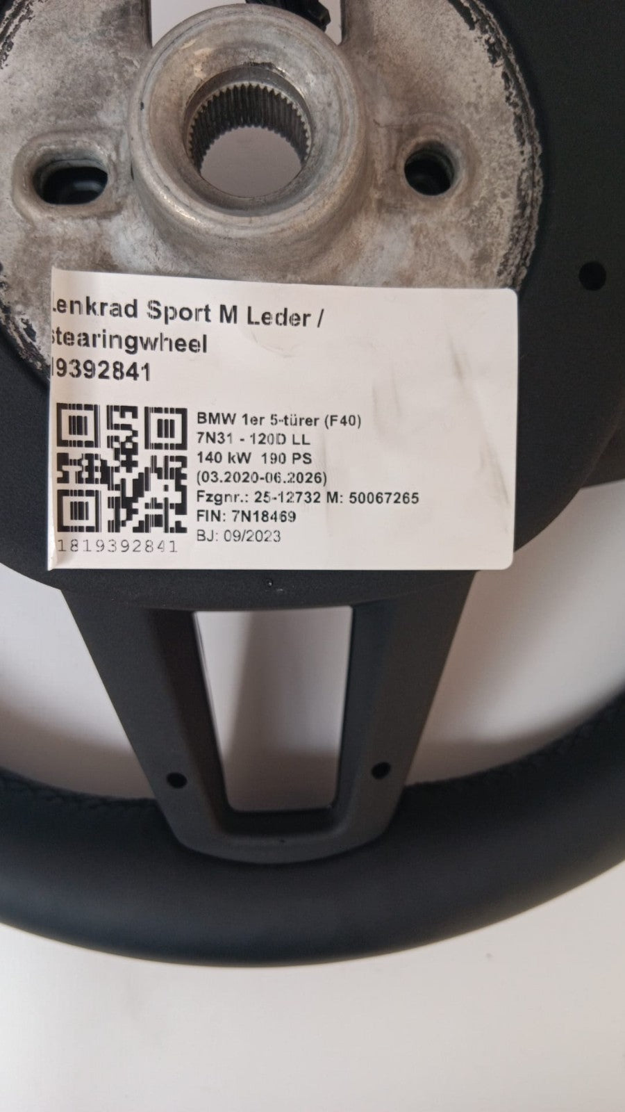 BMW 1er F70 -2er U06 und F74 - X2 U10 - X1 U11 Lenkrad Sport M Leder 32305A4EE20