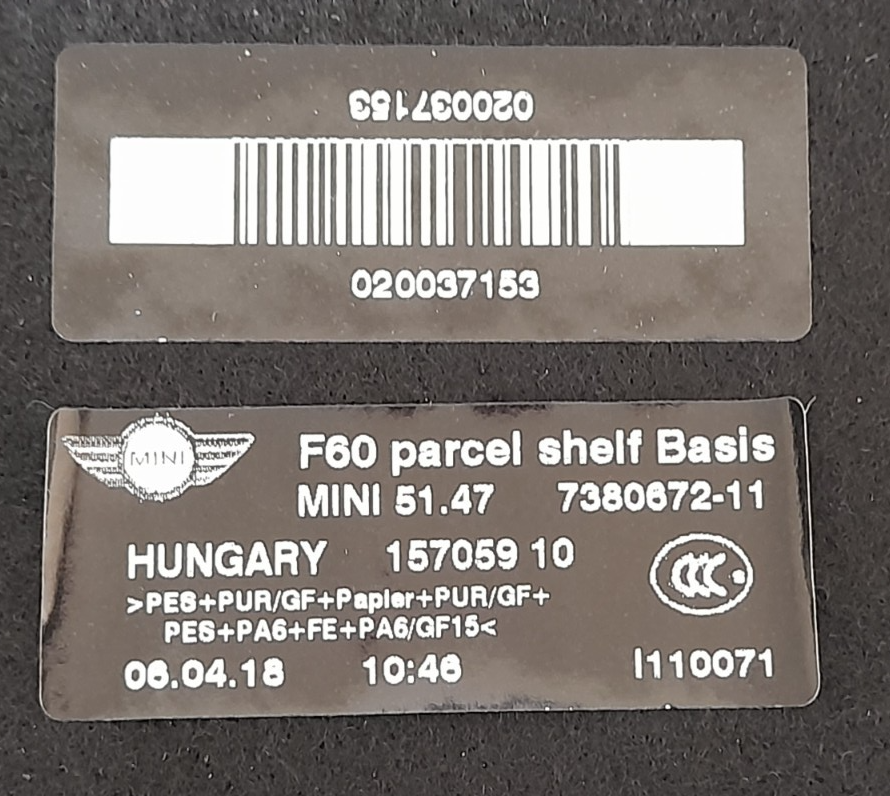 Original BMW MINI F57 Cabriolet F60 Countryman 7380672 - Ablegeboden