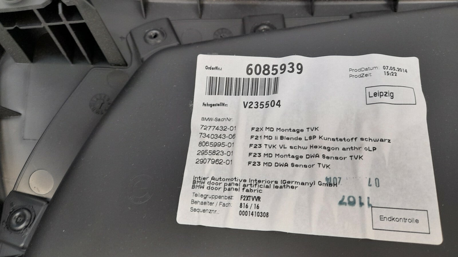 BMW 2er M 235i F23 Türverkleidung vorne rechts Verkleidung Kartentasche rechts