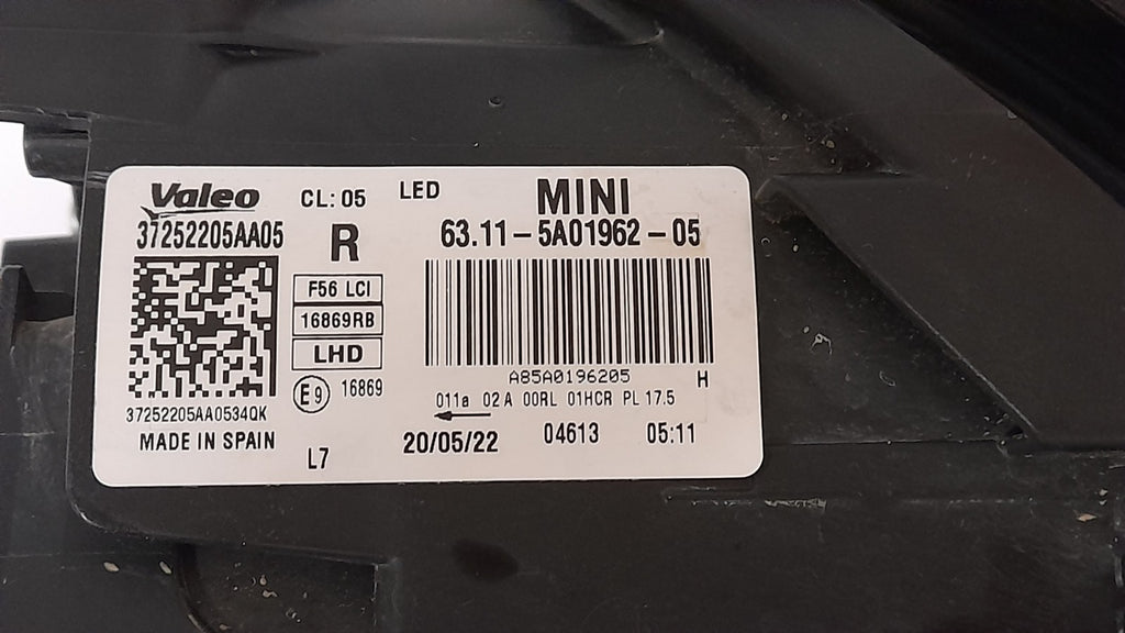 Mini COOPER  F54 F56 F55 F57 Frontscheinwerfer LED FULL Rechts 63115A01962