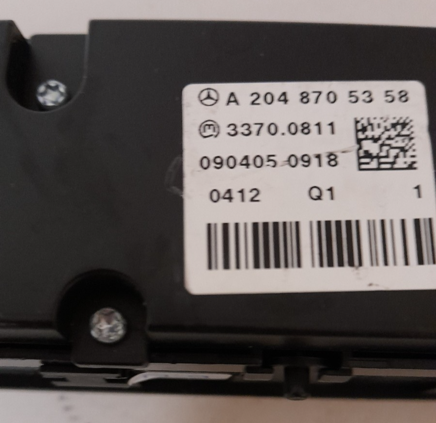 Original MERCEDES-BENZ BEDIENFELD A2048705358 SCHALTERBLOCK SWITCH BLOCK